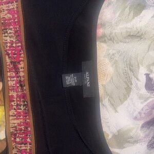 Alfani Black Scoop Neck Knit Top